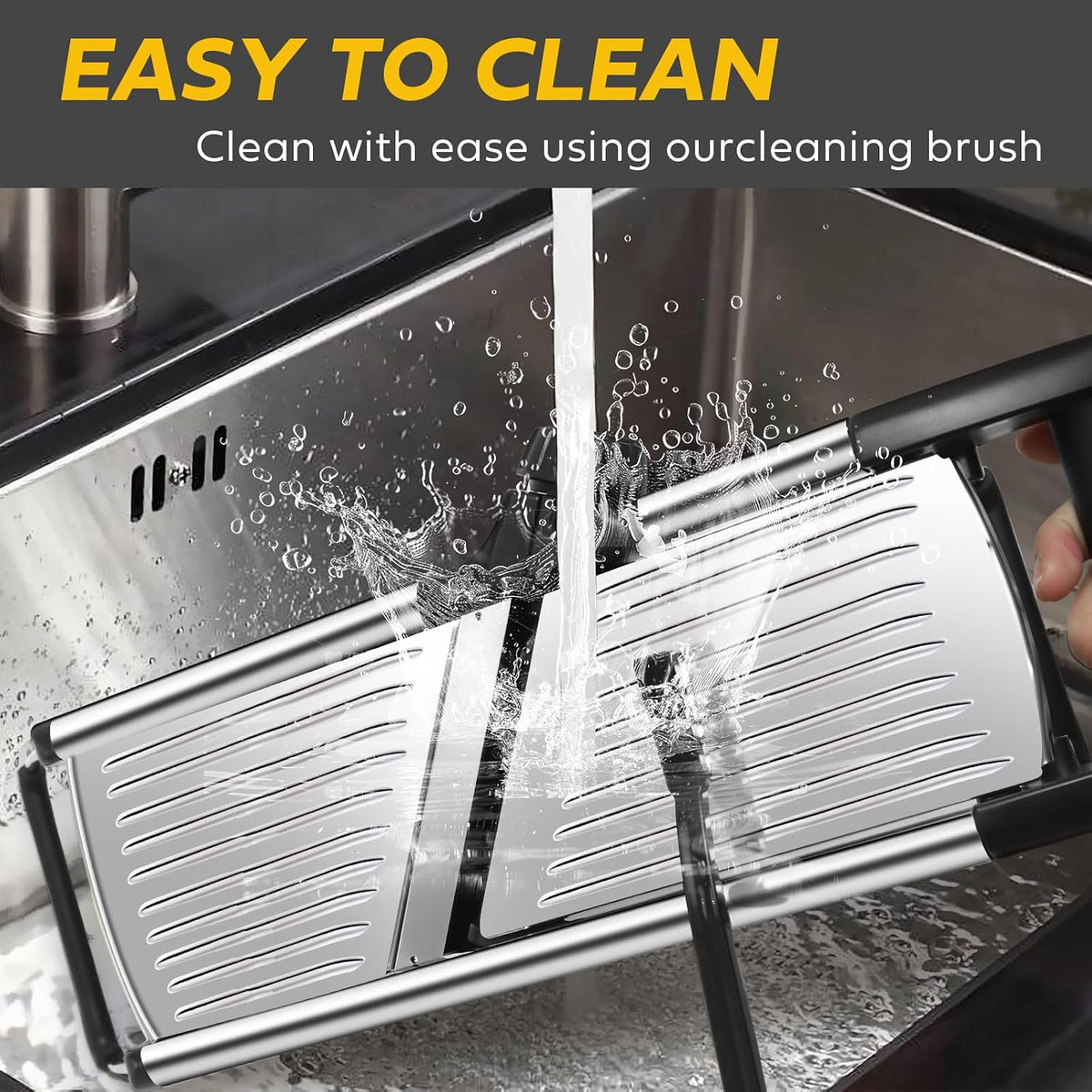 Mandoline Slicer for Kitchen, Stainless Steel adjustable Mandoline slicer