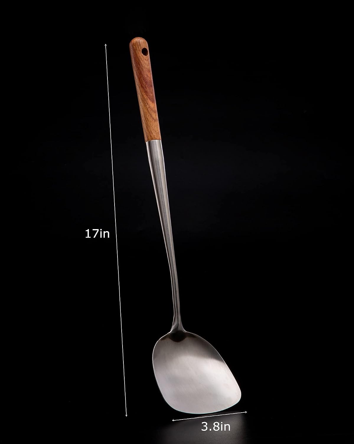 FJNATINH Solid 304 Stainless Steel Skimmer Slotted Spoon Colander Strainer Ladle for Cooking and Frying, Kitchen Utensils Wire Strainer Pasta Strainer Spoon