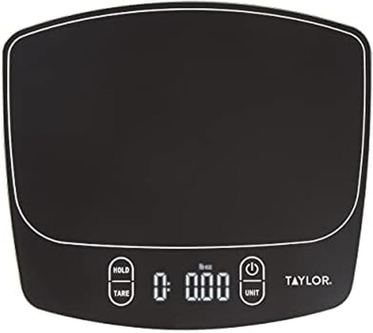 Waterproof Digital Kitchen Scale, 11 pounds, Black