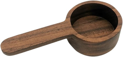 Wooden Coffee Spoon in Walnut, Coffee Scoop Measuring for Coffee Beans, Whole Beans Ground Beans or Tea, Home Kitchen Accessories, Coffee Scoop - 1 Pack, 15ml