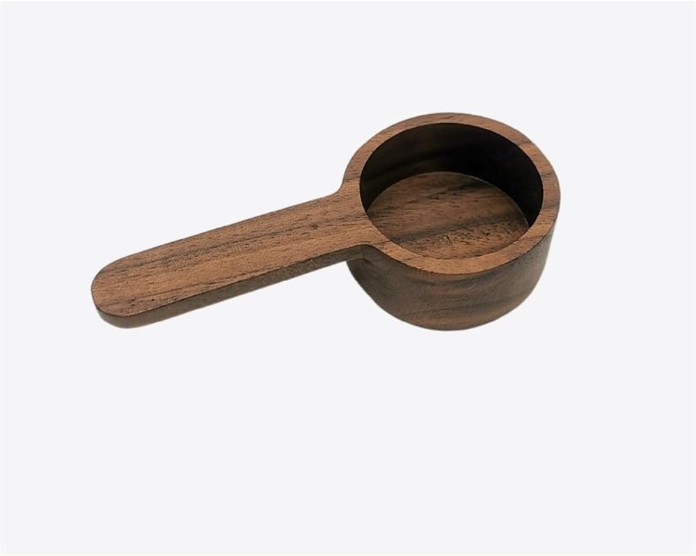 Wooden Coffee Spoon in Walnut, Coffee Scoop Measuring for Coffee Beans, Whole Beans Ground Beans or Tea, Home Kitchen Accessories, Coffee Scoop - 1 Pack, 15ml