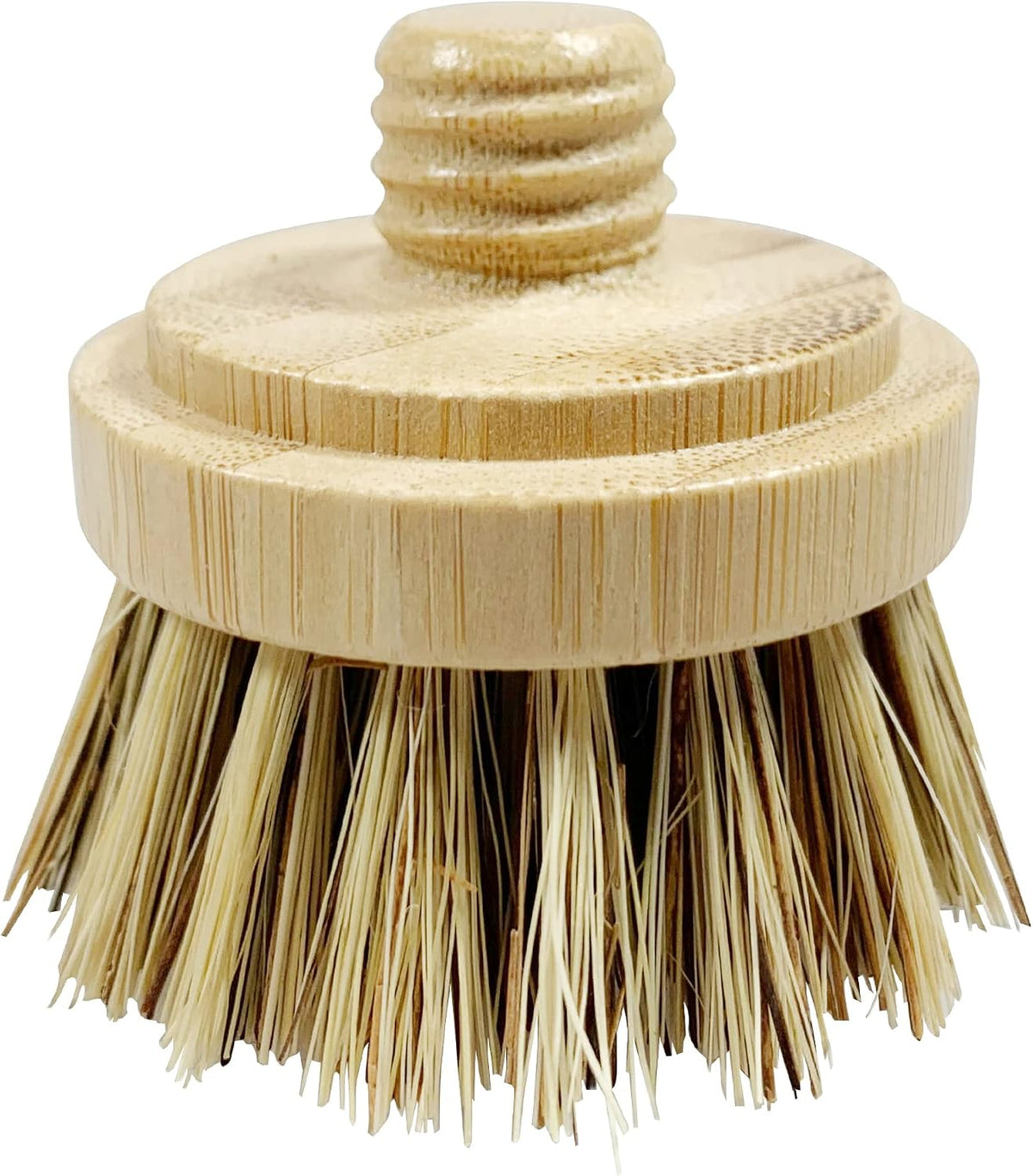 Long Coconut Dish Brush Plant-Based Vegan for Kitchen Bathroom Cleaning Produce Washing Dishes (Long Dish Brush & Coconut Brush Head)