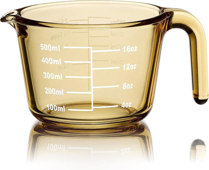 3 Pack Glass Measuring Cups 1, 2 & 4 Cup, Measuring Cups for Liquid