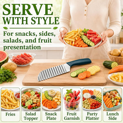 Suuker Crinkle Cut, Stainless Steel Wave Cutter