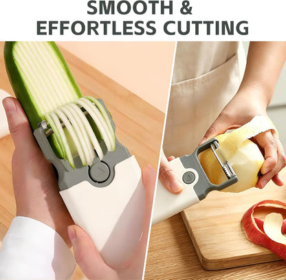 Vegetable Peeler Fruit Peeler Julienne Crinkle Cutter for Potato and Carrot