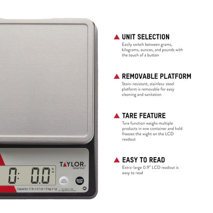 Digital Kitchen Food Scale 11 lb Max Capacity