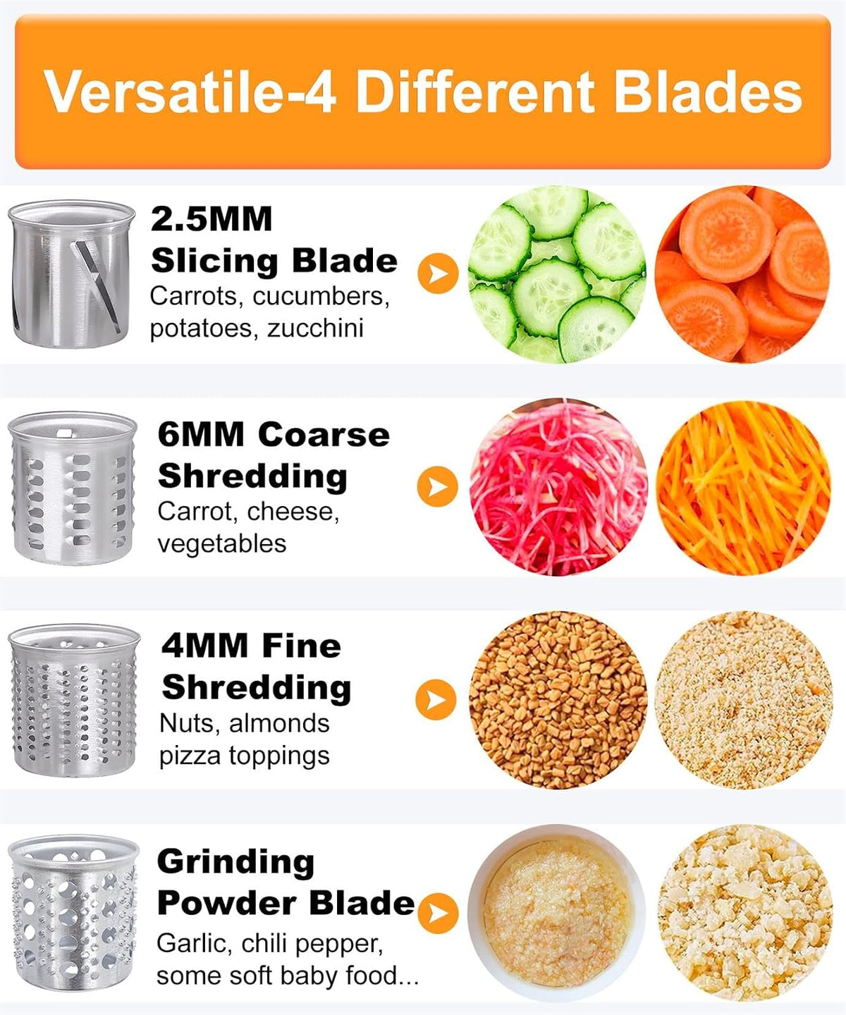 FavroKit Fresh Prep. Cheese Grater Attachment for KitchenAid Stand Mixers