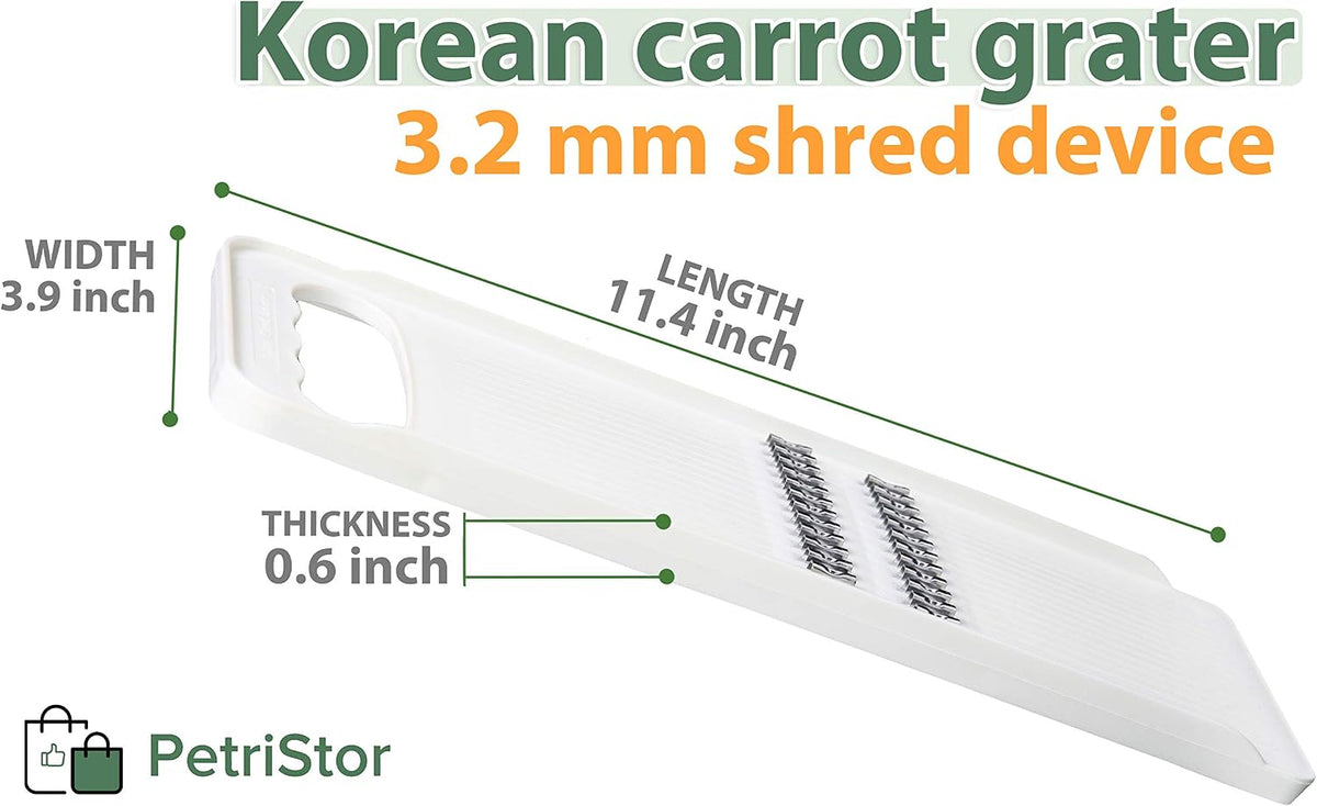 KOREAN CARROT GRATER SALAD White - GRATER SLICER - Chopper Vegetable - Knife Korean Carrot - Slicer Kitchen Food - Slicer Carrot - Mandoline Slicer for Kitchen - Slicer GRATER KOREAN