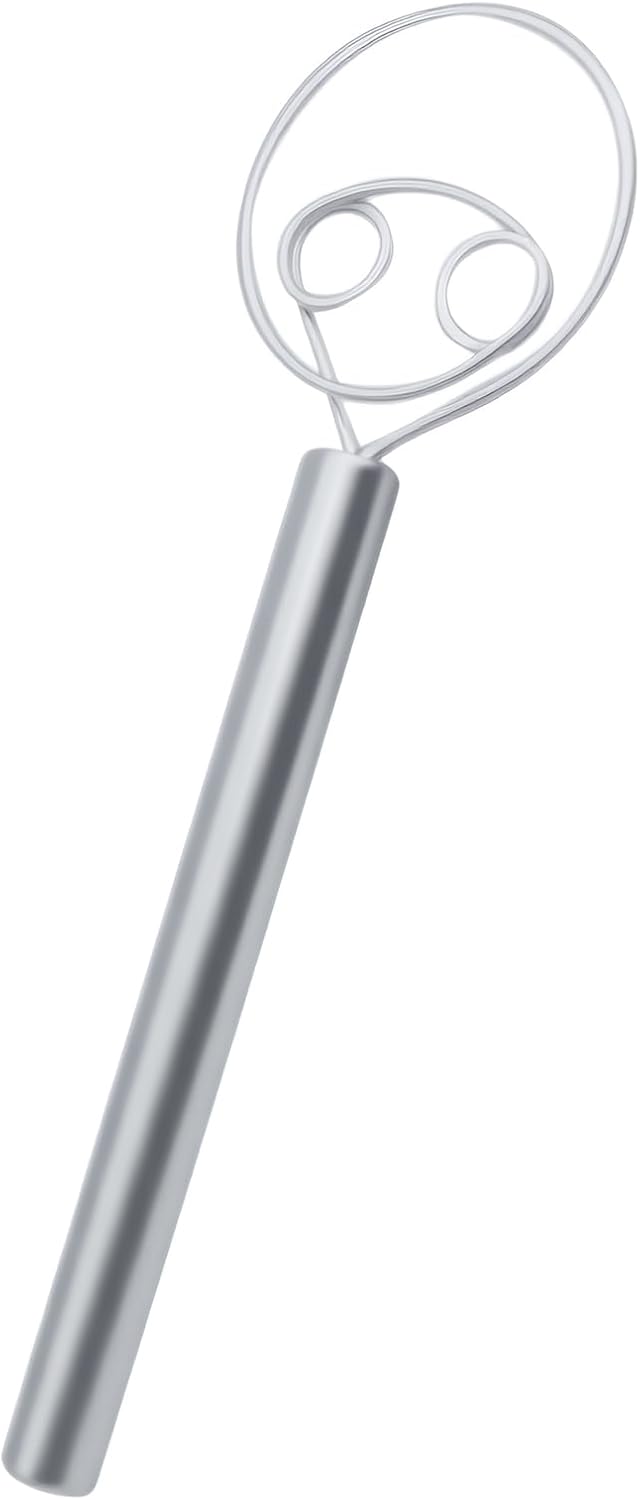 1Pcs Dough Whisk Stainless Steel Dough Mixer Hand Tool
