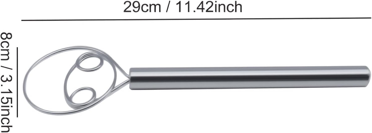 1Pcs Dough Whisk Stainless Steel Dough Mixer Hand Tool