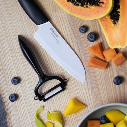 Fruit & Vegetable No-Rust, Ultra-Sharp Ceramic Y-Peeler | Ceramic Y-Peeler: Ultra-Sharp, Non-Corrosive Blade for Effortless Peeling – Ergonomic & Dishwasher Safe