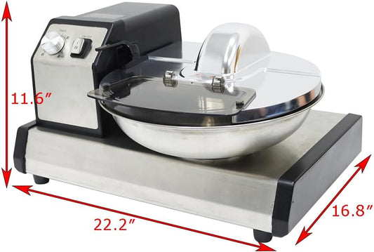 5.5 L Multifunction Meat Bowl Cutter 110V Mixer Commercial Electric Multi Function Chopper Food Shredder Processor Meat Bowl Cutter