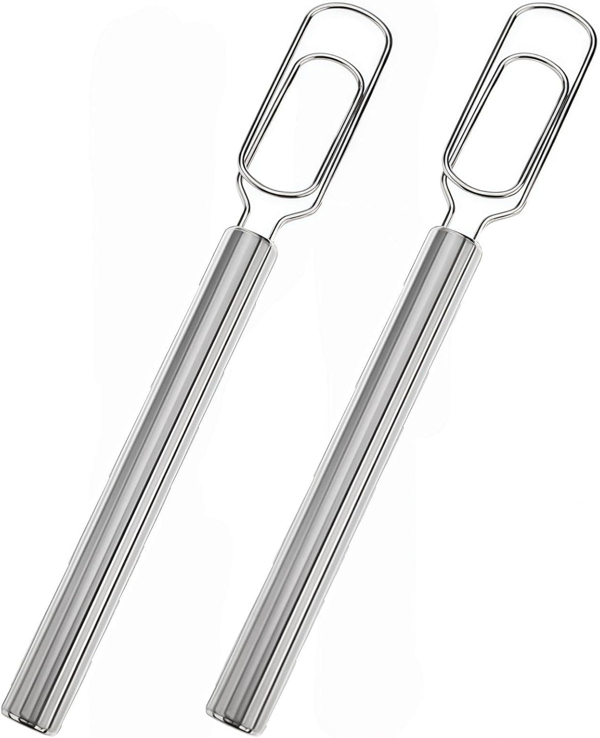 2PCS 2025 New Danish Dough Stainless Steel Bread Mixer,11.8"Stainless Steel Sourdough Starter Spatula & Dough Mixer,Bread Whisk for Cooking, Sourdough, Pizza,Pastry Baking,Easy to Clean(Silver)
