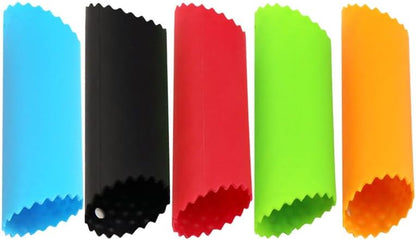 5 Pcs Silicone Garlic Peeler Tube, Garlic Peeler Skin Remover Roller - Easy-Use Kitchen Tool for Peeling Garlic