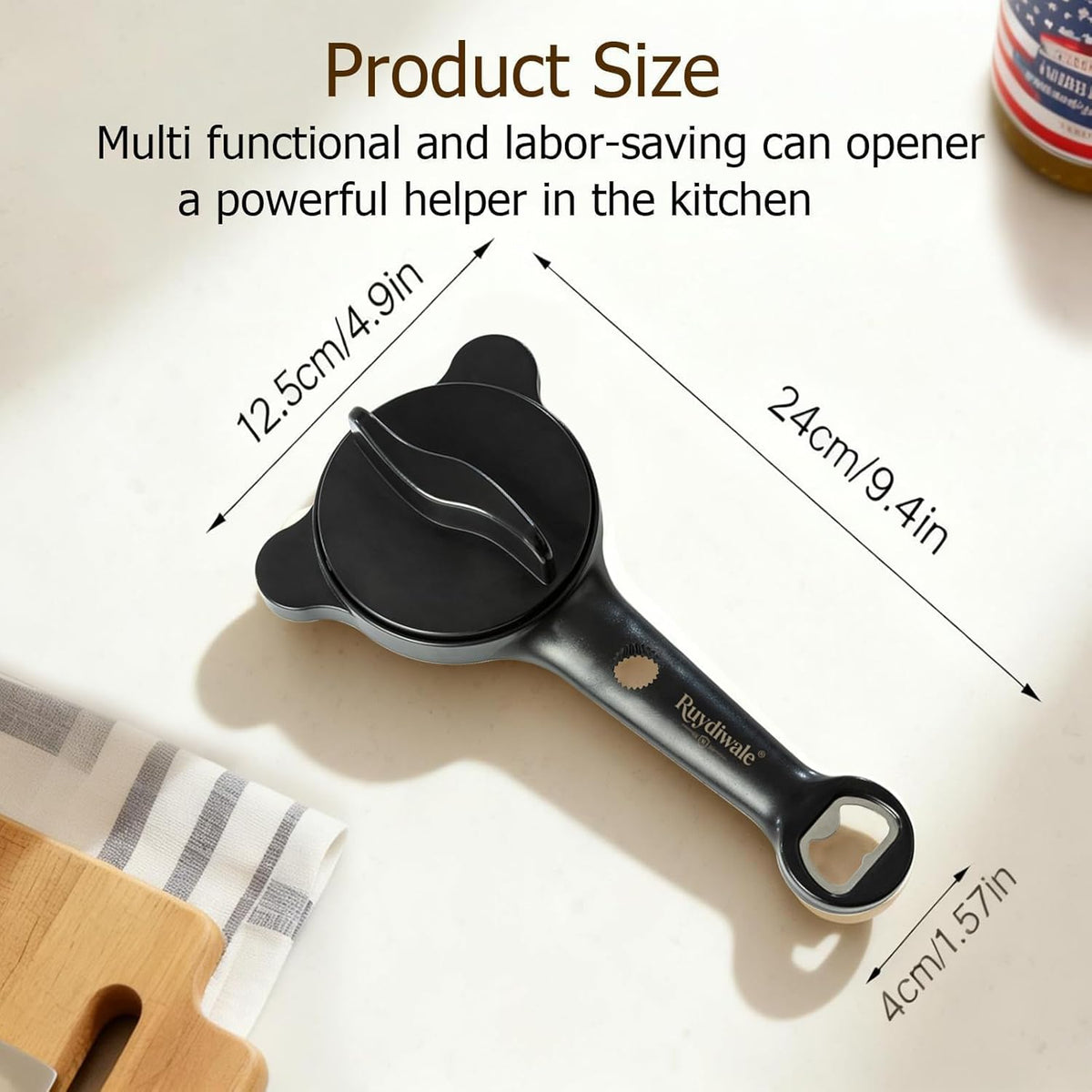4-in-1 Jar Opener, Adjustable Jar Opener for Seniors