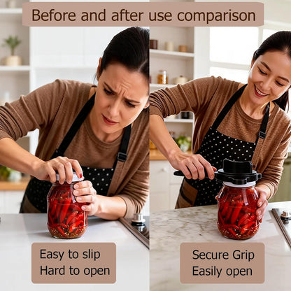 4-in-1 Jar Opener, Adjustable Jar Opener for Seniors
