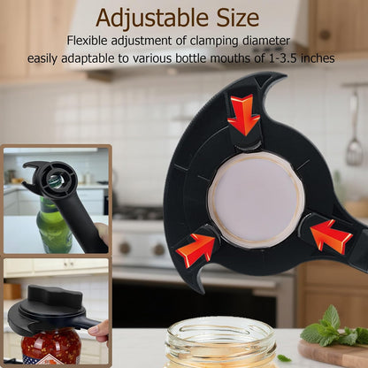4-in-1 Jar Opener, Adjustable Jar Opener for Seniors