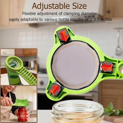 4-in-1 Jar Opener, Adjustable Jar Opener for Seniors