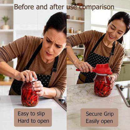 4-in-1 Jar Opener, Adjustable Jar Opener for Seniors