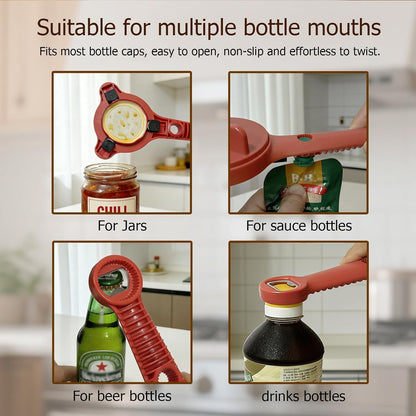 4-in-1 Jar Opener, Adjustable Jar Opener for Seniors