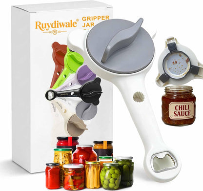 4-in-1 Jar Opener, Adjustable Jar Opener for Seniors