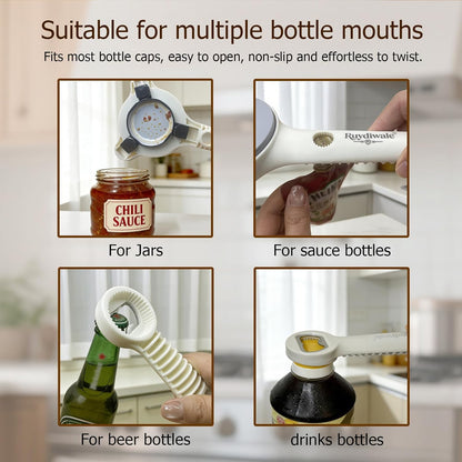 4-in-1 Jar Opener, Adjustable Jar Opener for Seniors