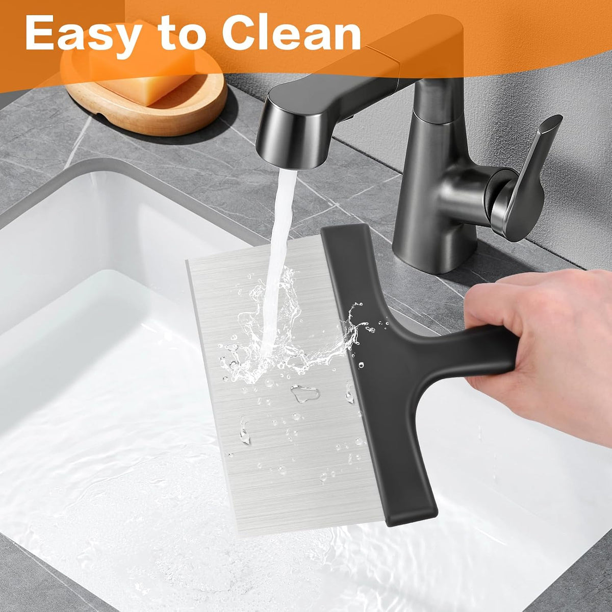 Heavy Duty Grill Scraper, 3-in-1 Stainless Steel Griddle Scraper