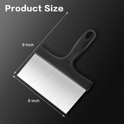 Heavy Duty Grill Scraper, 3-in-1 Stainless Steel Griddle Scraper