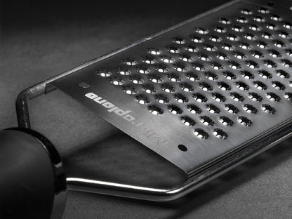 Microplane Gourmet Series Cheese Grater with Soft Touch Handle (Extra Coarse, Black)