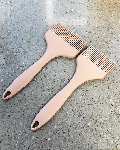 2Pcs Silicone Basting Pastry Brush - Heat Resistant Cooking Brushes Food Brush for Oil, Sauce, BBQ, Baking Outdoor Grill Dishwasher Safe – Green