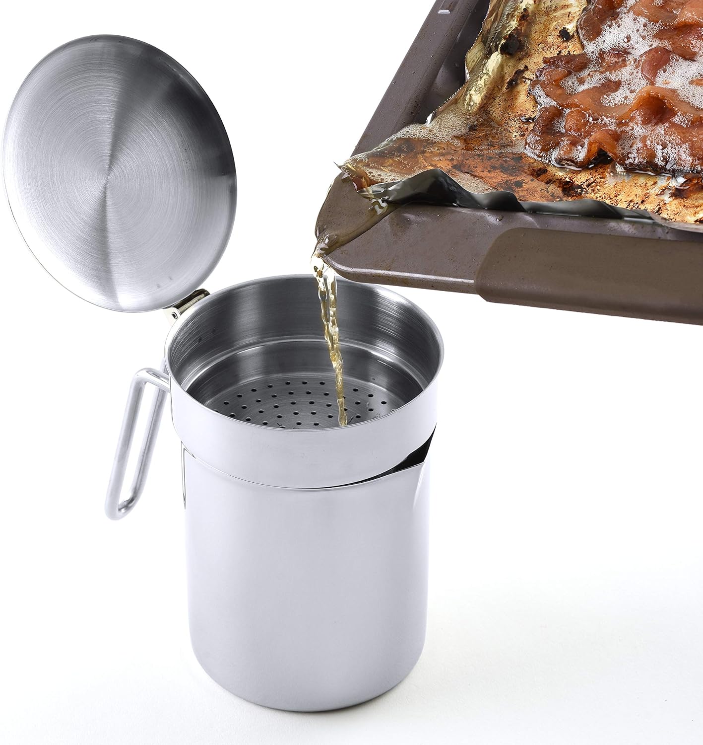 Norpro Stainless Steel Grease Catcher/Strainer