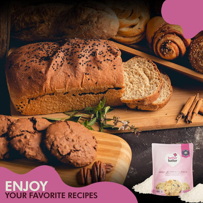 Better Batter Original Blend Multipurpose Gluten Free Flour 2.5lb – Certified GFCO, Vegan, Kosher, Non-GMO – Top 9 Allergen Free, Award Winning Cup-for-Cup Baking Alternative to Regular Wheat Flour
