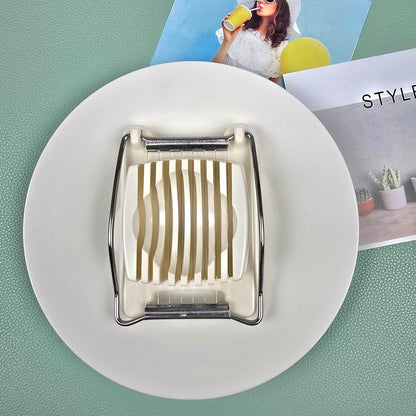 Japanese Egg Slicer Stainless Steel Wire Cutter – Hard-Boiled Egg, Tomato, and Fruit Slicer, Compact BPA-Free Kitchen Tool, Made in Japan Food Prep Utensil