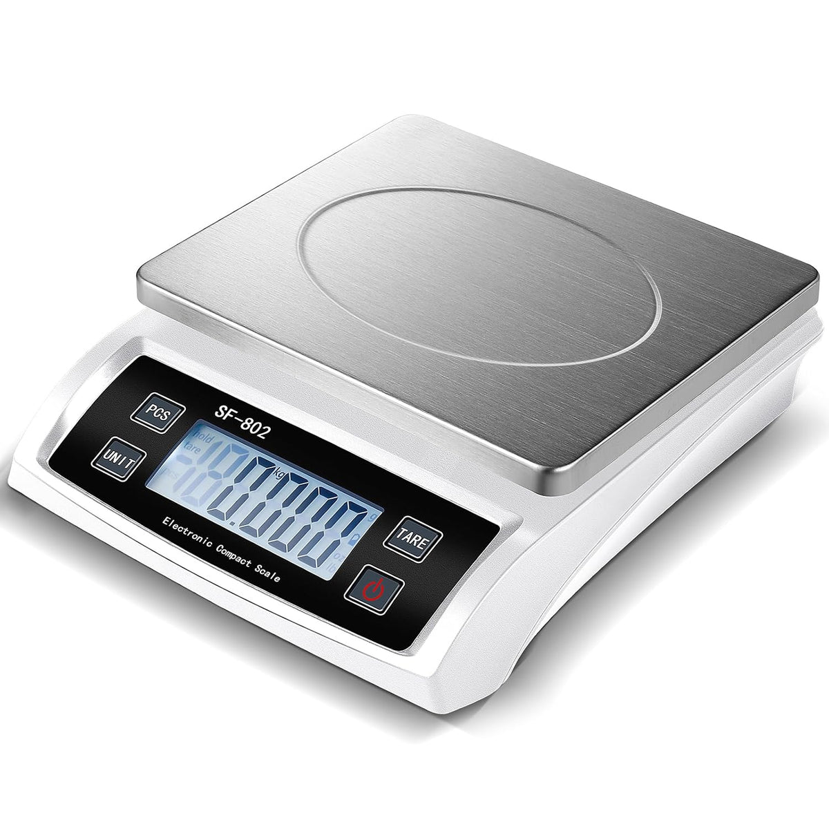 Large Digital Kitchen Scale 66LB 30kg Commercial Food Scale, Silver