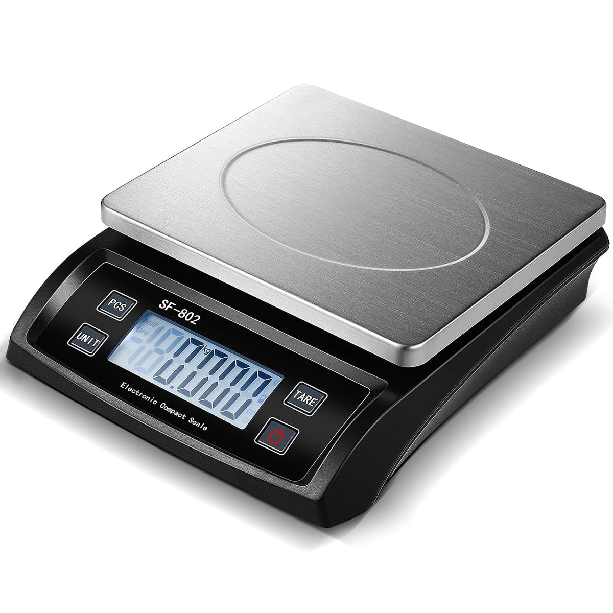 Large Digital Kitchen Scale 66LB 30kg Commercial Food Scale, Silver
