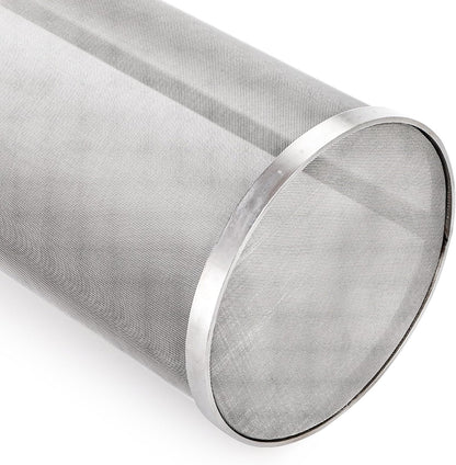 Goaste 6x14 Inch Hop Spider, 300 Micron Mesh Hop Filter, 304 Stainless Steel Hopper Strainer for Home Beer Brewing Kettle, Tea Kettle
