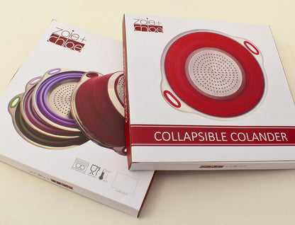 Zoie + Chloe Stainless Steel and Silicone Collapsible Strainer