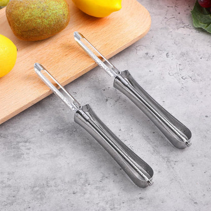 2 Pack Swivel Vegetable Peelers, Stainless Steel Carrot Peelers Safe Kitchen Tool for Carrot Potato Fruit Dishwasher