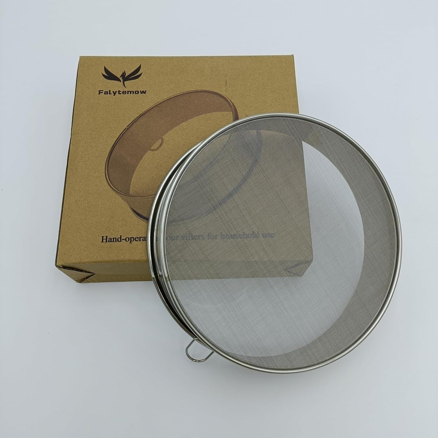 Flour Sifter Round Flour Sieve Strainer with 40 Mesh Premium Rustproof Stainless Steel Fine Mesh for Baking 7.87 inch x 1.97 inch
