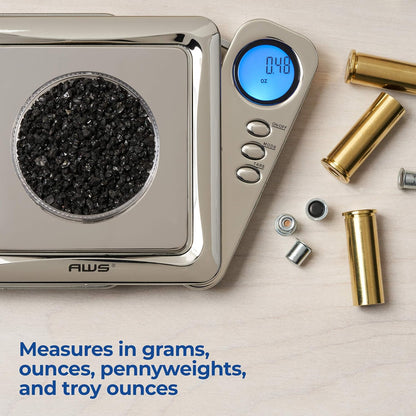 American Weigh Scales Blade Series Digital Pocket Gram Scale 1000g x 0.1g | Precision Mini Scale 0.1g Accuracy, Pocket Scale for Kitchen, Gold, Gems & Coin Scale, Smart Digital & Compact Scale