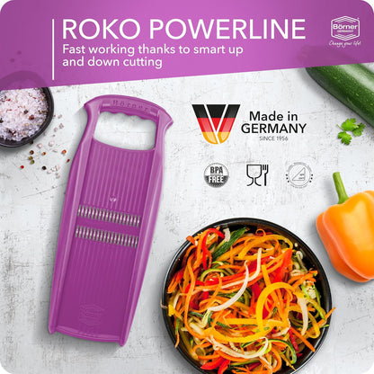 BORNER Roko PowerLine | Vegetable Grater Börner - Quality Made in Germany, Color:Orange