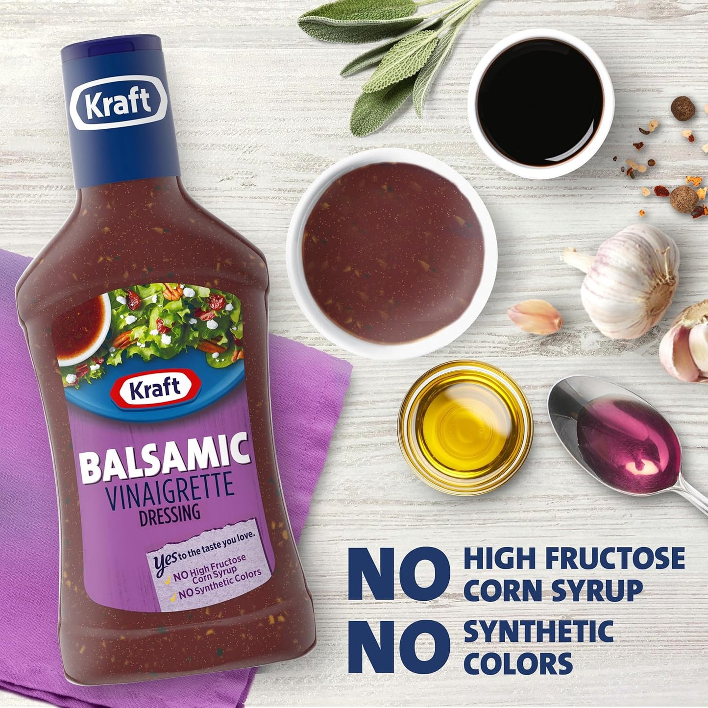 Kraft Balsamic Vinaigrette Salad Dressing (16 fl oz Bottle)