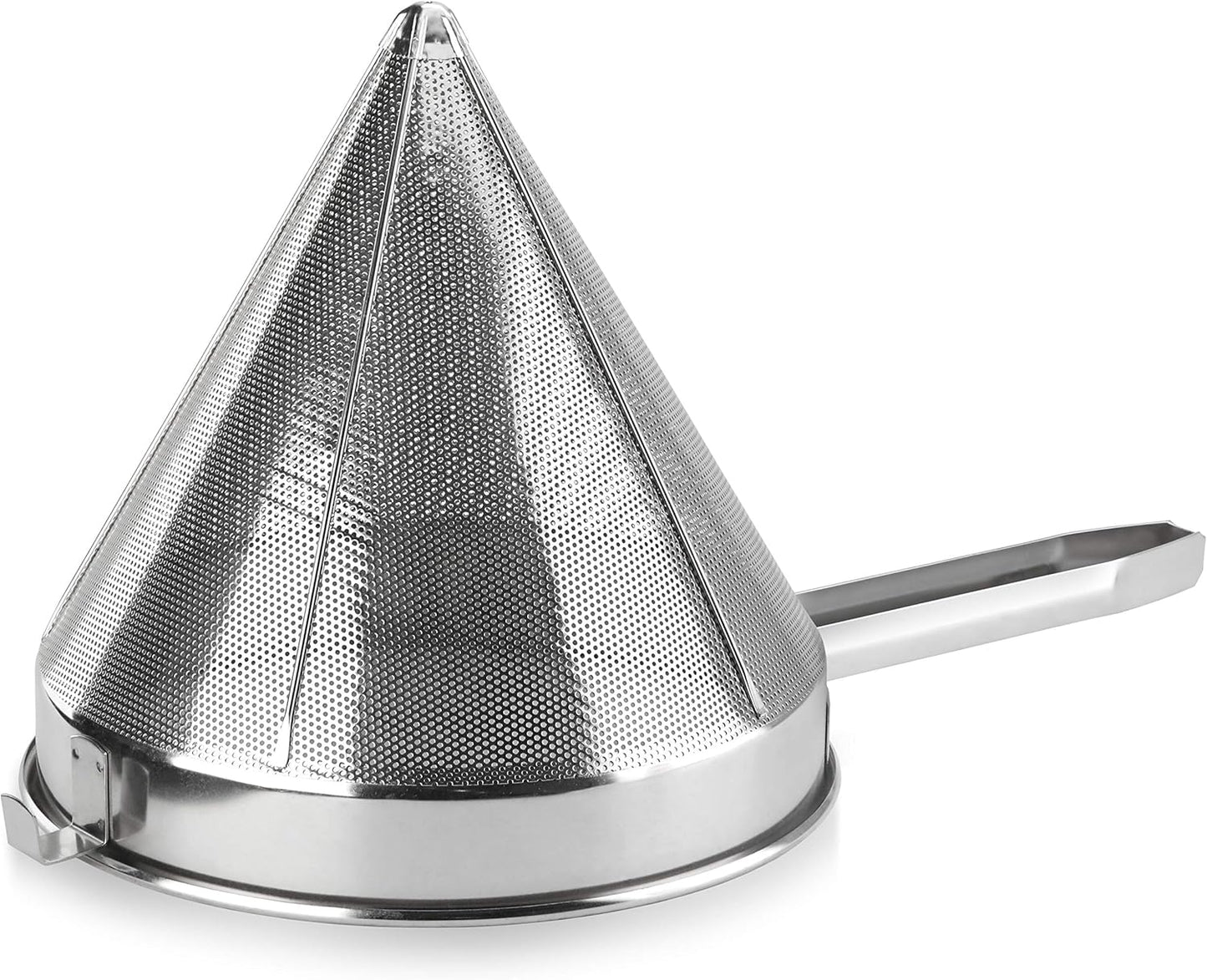 New Star Foodservice 537478 18/8 Stainless Steel China Cap Strainer (7-Inch, Fine Mesh)