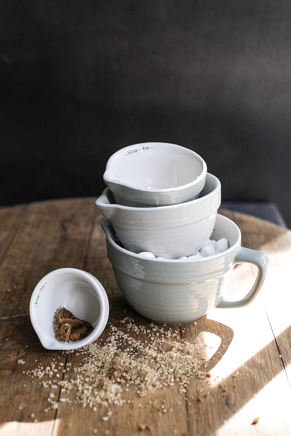Creative Co-Op Bowl Shaped Measuring Cups (Set of 4 Sizes)