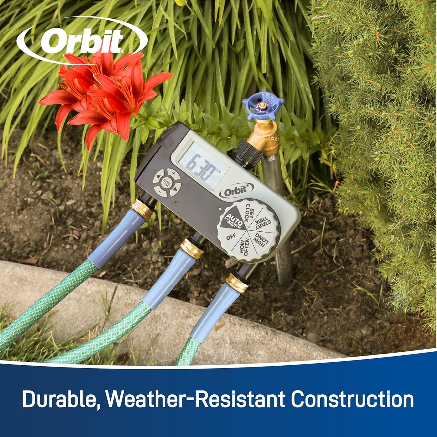 Orbit 62067 1-Outlet Programmable Digital Hose Watering Timer, 2-Pack