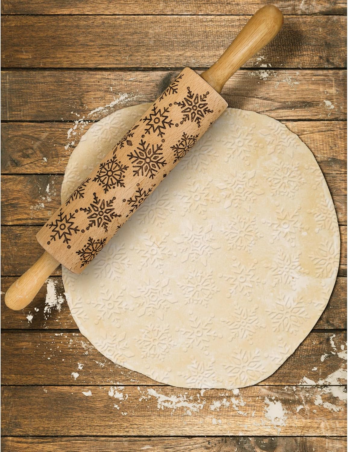 Mrs. Anderson's Baking Children’s Classic Wooden Rolling Pin, German Beechwood With Steel Ball Bearings, 7-Inch x 1.5-Inch, Smooth Effortless Rolling For Dough And Pastry