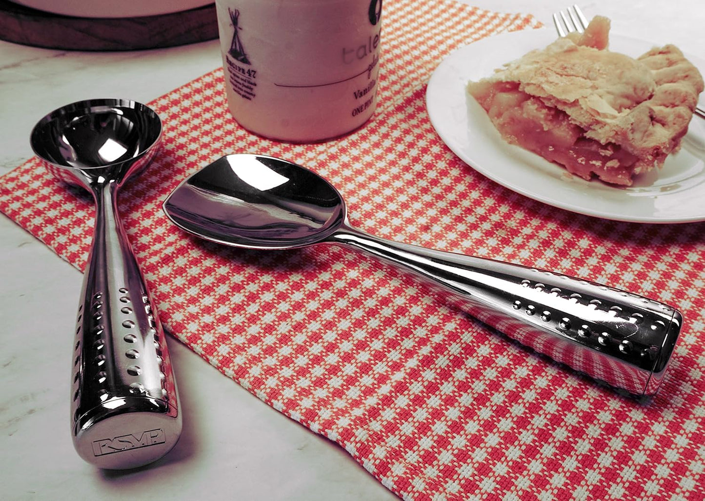 RSVP International Ice Cream Tool Collection, Dishwasher Safe, Large Handle, Scoop