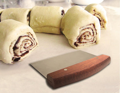 RSVP International Endurance Kitchen Collection, Pastry Baking Accessories, Bench Scraper, Stainless Steel