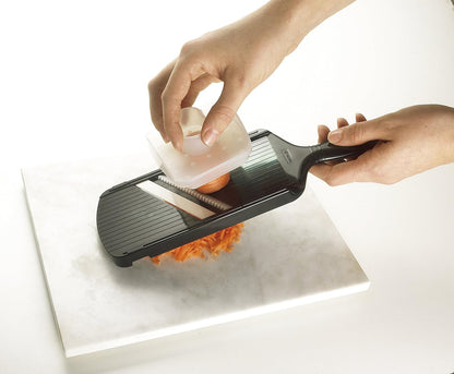 Kyocera Advanced Ceramic Adjustable Mandoline Vegetable Slicer with Handguard-Black