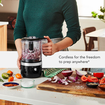 KitchenAid 5 Cup Food Chopper KFC0516BM, Matte Black